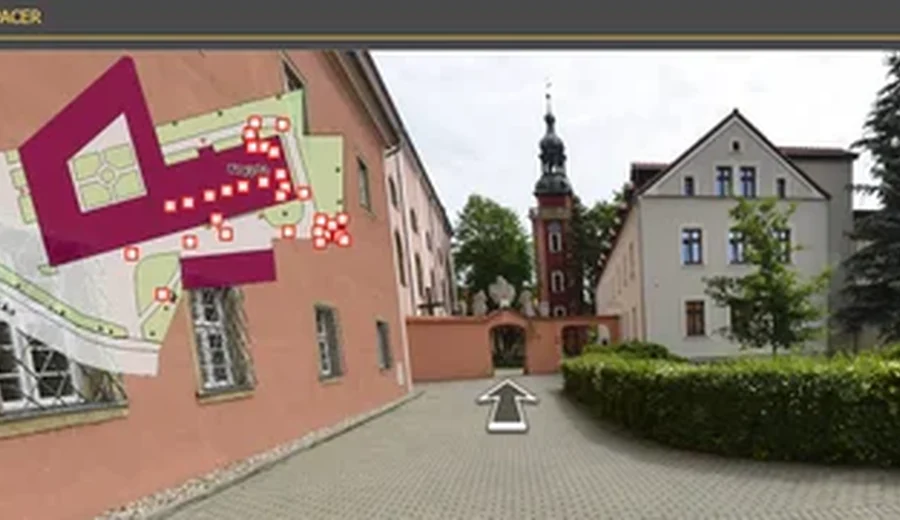Widok kościoła w wirtualnym spacerze
